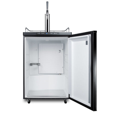 Summit 24" Wide Nitro Coffee Kegerator — Left Hand Door hinge (SBC635MNCFLHD) view 4