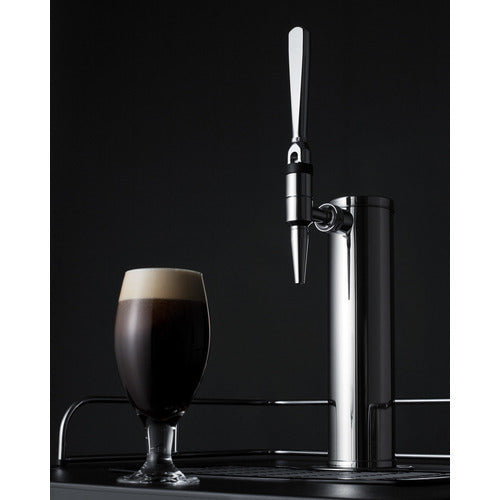 Summit 24" Wide Nitro Coffee Kegerator — Left Hand Door hinge (SBC635MNCFLHD) view 6