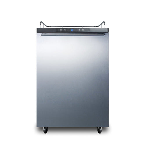 Summit 24" Wide Kegerator — Left Hand Door hinge (SBC635MNKSSHHLHD)
