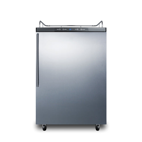 Summit 24" Wide Kegerator — Left Hand Door hinge (SBC635MNKSSHVLHD)