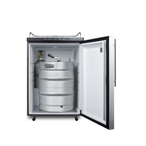 Summit 24" Wide Kegerator (SBC635MNKSSHV) view 4