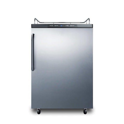 Summit 24" Wide Kegerator — Left Hand Door hinge (SBC635MNKSSTBLHD)