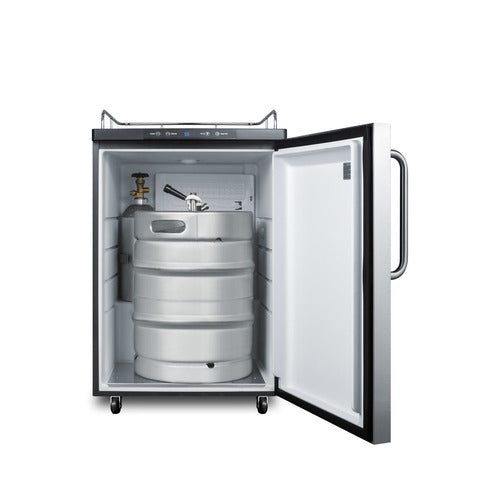 Summit 24" Wide Kegerator (SBC635MNKSSTB) view 4