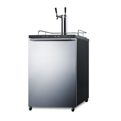 Summit 24" Wide Kegerator (SBC635MSSHHTWIN) view 2