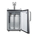 Summit 24" Wide Kegerator — Left Hand Door hinge (SBC635MSSTBTRIPLELHD) view 4