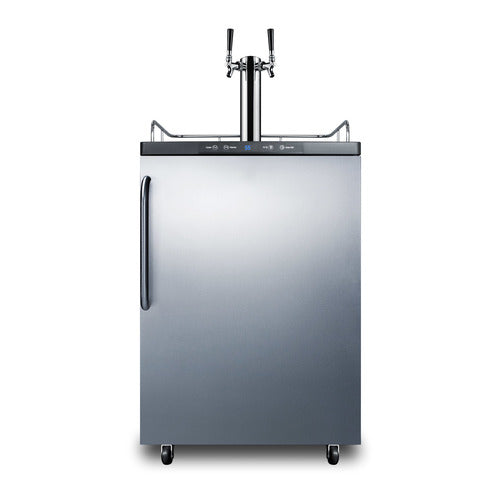 Summit 24" Wide Kegerator (SBC635MSSTBTWIN)