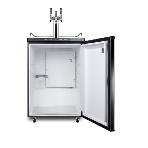 Summit 24" Wide Kegerator — Left Hand Door hinge (SBC635MTRIPLELHD) view 3