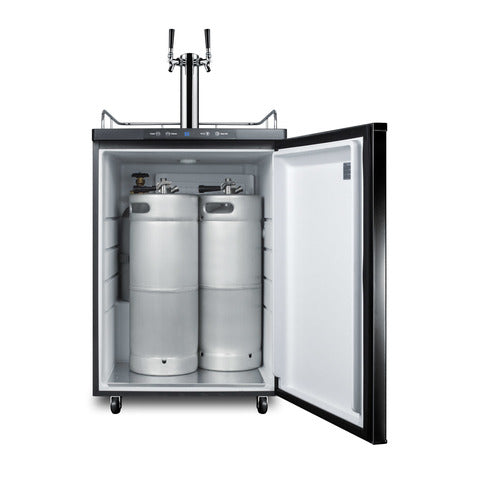 Summit 24" Wide Kegerator — Left Hand Door hinge (SBC635MTWINLHD) view 4