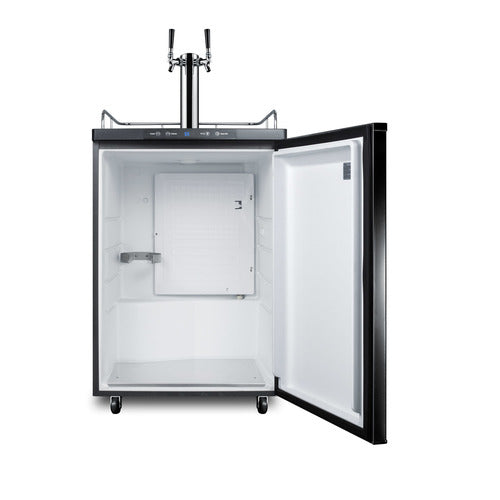 Summit 24" Wide Kegerator — Left Hand Door hinge (SBC635MTWINLHD) view 3