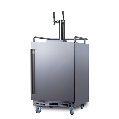 Summit 24" Wide Built-In Cold Brew Coffee Kegerator — Left Hand Door hinge (SBC682CFTWINLHD) view 3