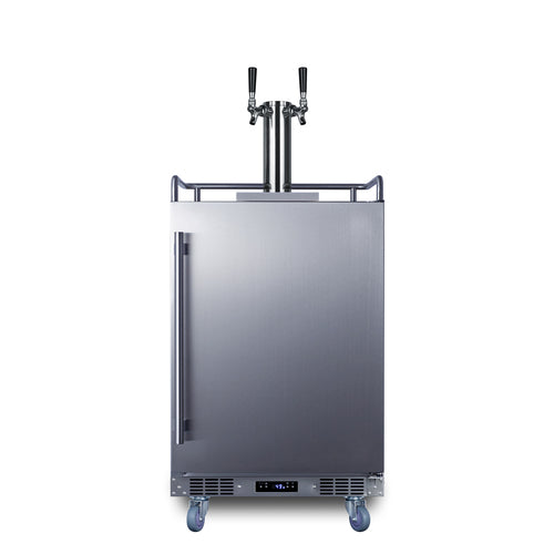 Summit 24" Wide Built-In Cold Brew Coffee Kegerator — Left Hand Door hinge (SBC682CFTWINLHD)