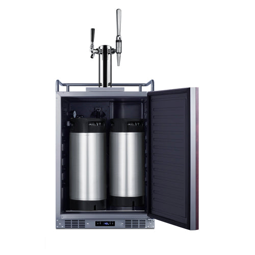 Summit 24" Wide Built-In Cold Brew/Nitro Coffee Kegerator (Panel Not Included) (SBC682PNRCMTWIN) view 5