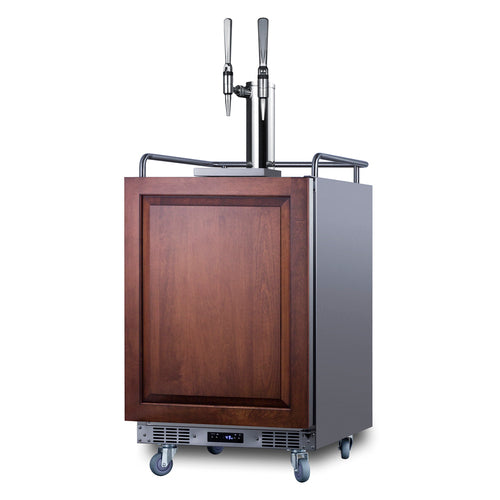 Summit 24" Wide Built-In Nitro Coffee Kegerator (Panel Not Included) — Left Hand Door hinge (SBC682PNRNCFTWINLHD) view 2