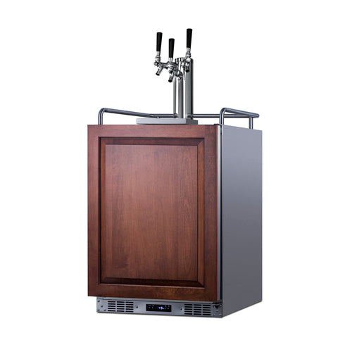 Summit 24" Wide Built-In Kegerator (Panel Not Included) — Left Hand Door hinge (SBC682PNRTRIPLELHD) view 2