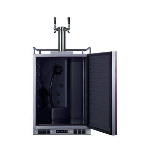 Summit 24" Wide Built-In Kegerator (Panel Not Included) (SBC682PNRTWIN) view 2