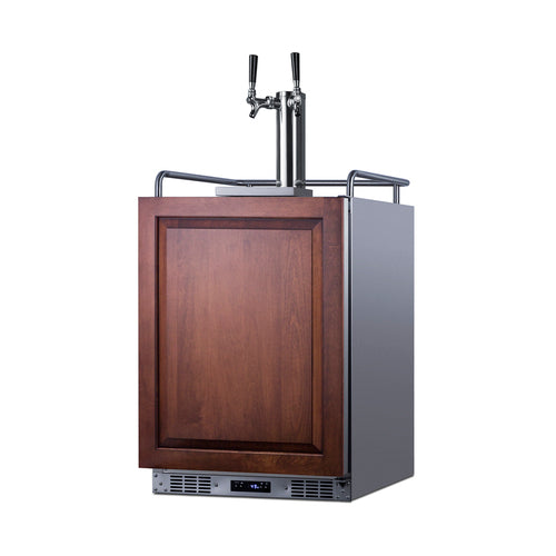 Summit 24" Wide Built-In Wine Kegerator (Panel Not Included) — Left Hand Door hinge (SBC682PNRWKDTWINLHD) view 4