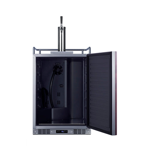 Summit 24" Wide Built-In Kegerator (Panel Not Included) — Left Hand Door hinge (SBC682PNRLHD) view 5