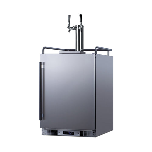 Summit 24" Wide Built-In Wine Kegerator — Left Hand Door hinge (SBC682WKDTWINLHD) view 2