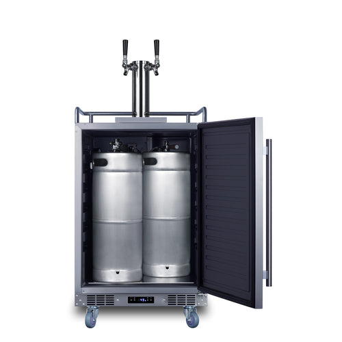 Summit 24" Wide Built-In Wine Kegerator — Left Hand Door hinge (SBC682WKDTWINLHD) view 6