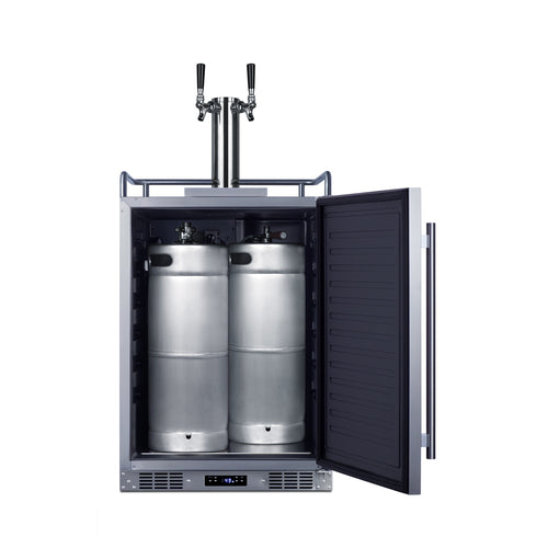 Summit 24" Wide Built-In Wine Kegerator — Left Hand Door hinge (SBC682WKDTWINLHD) view 5