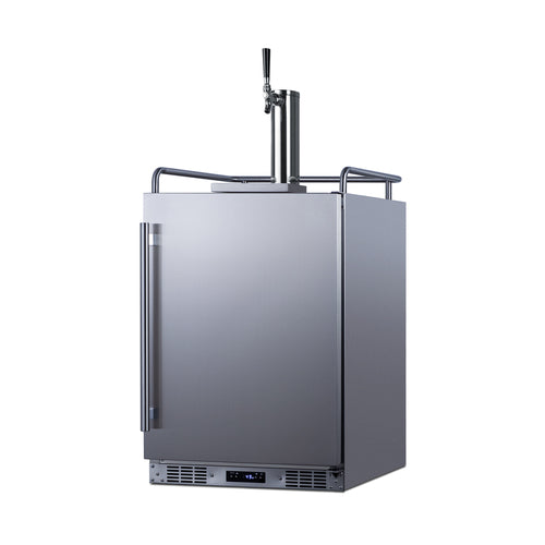 Summit 24" Wide Built-In Outdoor Beer Kegerator — Left Hand Door hinge (SBC683OSLHD) view 5