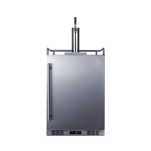 Summit 24" Wide Built-In Outdoor Beer Kegerator — Left Hand Door hinge (SBC683OSLHD)