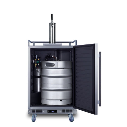 Summit 24" Wide Built-In Outdoor Beer Kegerator — Left Hand Door hinge (SBC683OSLHD) view 4