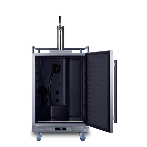 Summit 24" Wide Built-In Outdoor Beer Kegerator — Left Hand Door hinge (SBC683OSLHD) view 3