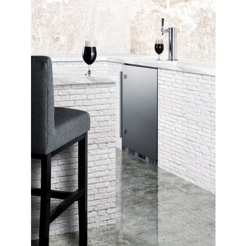 Summit 24" Wide Built-In Outdoor Beer Kegerator — Left Hand Door hinge (SBC683OSLHD) view 2