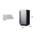 Summit 15" Built-In All-Freezer — Left Hand Door hinge (SCFF1533BSSLHD) view 6