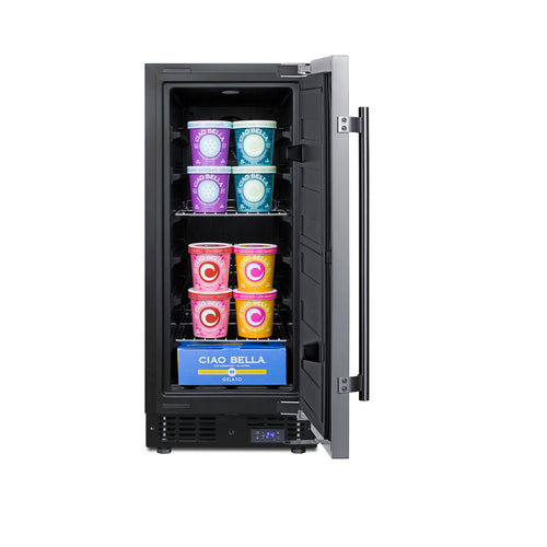 Summit 15" Built-In All-Freezer (SCFF1533BSS) view 4