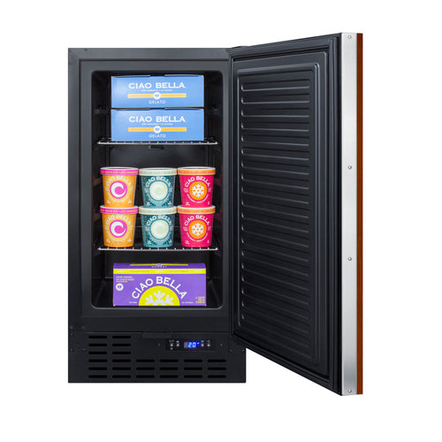 Summit 18" Built-In All-Freezer (Panel Not Included) (SCFF1842IF) view 5