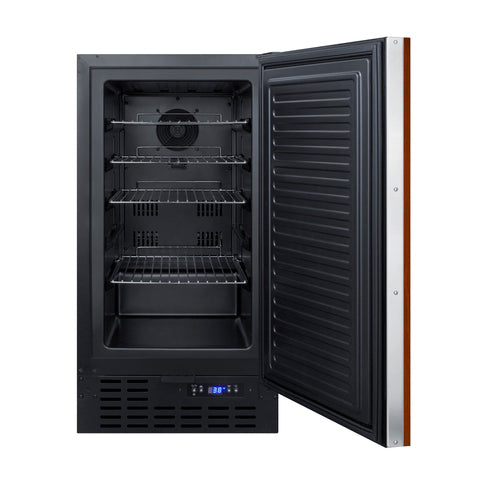 Summit 18" Wide Built-In All-Refrigerator (Panel Not Included) — Left Hand Door hinge (FF1843BIFLHD) view 5
