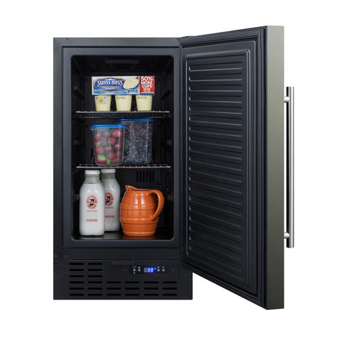 Summit 18" Built-In All-Freezer — Left Hand Door hinge (SCFF1842KSLHD)
