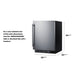 Summit 24" Wide Built-In All-Freezer (SCFF53BCSS) view 5