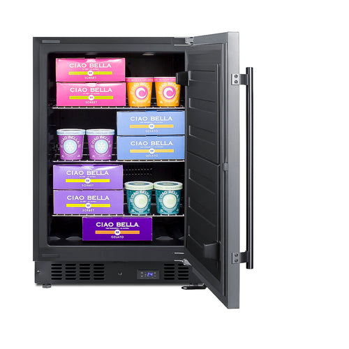 Summit 24" Wide Built-In All-Freezer (SCFF53BCSS) view 3
