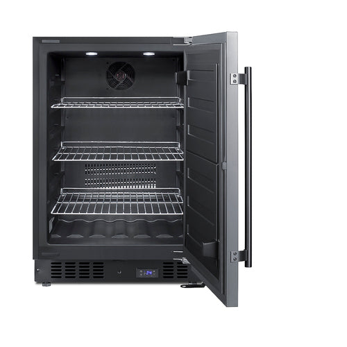 Summit 24" Wide Built-In All-Freezer — Left Hand Door hinge (SCFF53BSSLHD) view 3