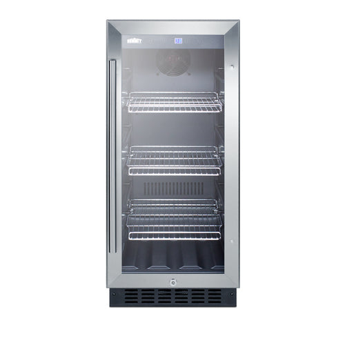 Summit 15" Wide Built-In Beverage Center — Left Hand Door hinge (SCR1536BGLHD)
