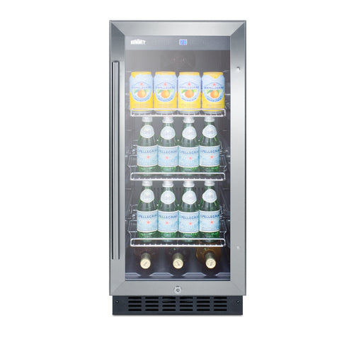 Summit 15" Wide Built-In Beverage Center — Left Hand Door hinge (SCR1536BGLHD) view 4