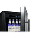 Summit 18" Wide Built-In Beverage Center, ADA Compliant — Left Hand Door hinge (SCR1841BCSSADALHD) view 2