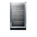 Summit 18" Wide Built-In Beverage Center, ADA Compliant — Left Hand Door hinge (SCR1841BCSSADALHD)