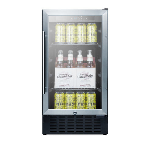 Summit 18" Wide Built-In Beverage Center — Left Hand Door hinge (SCR1841BCSSLHD) view 4