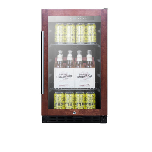 Summit 18" Wide Built-In Beverage Center, ADA Compliant (Panel Not Included) — Left Hand Door hinge (SCR1841BPNRADALHD)