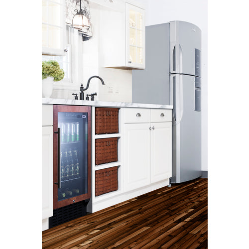 Summit 18" Wide Built-In Beverage Center (Panel Not Included) — Left Hand Door hinge (SCR1841BPNRLHD) view 2