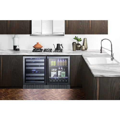 Summit 24" Wide Built-In Beverage Cooler — Left Hand Door hinge (SCR2466BCSSLHD) view 3