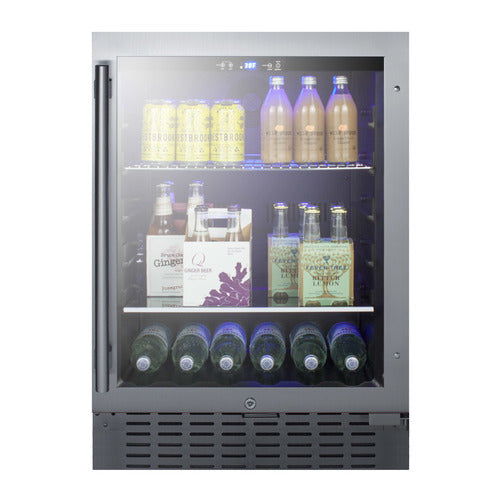 Summit 24" Wide Built-In Beverage Cooler — Left Hand Door hinge (SCR2466BLHD) view 4