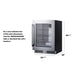 Summit 24" Wide Built-In Beverage Center (SDHG2443) view 6