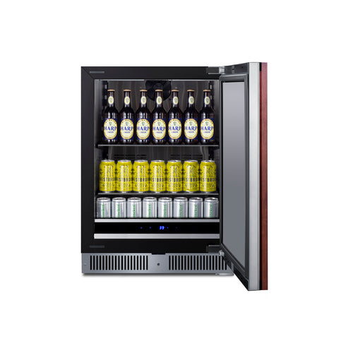 Summit 24" Wide Built-In All-Refrigerator (Panel Not Included) (SDHR2444PNR) view 4