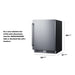 Summit 24" Wide Built-In All-Refrigerator (SDHR2444) view 5