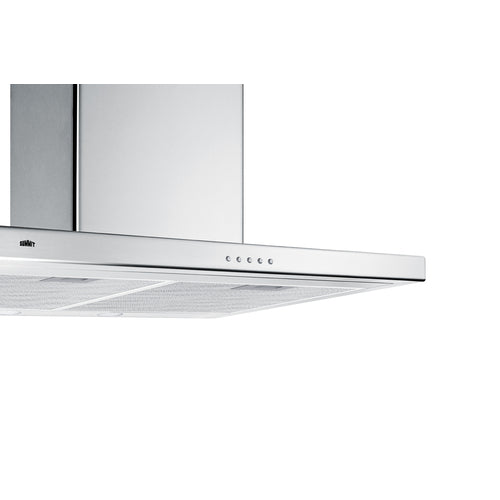 Summit 30" Wide Wall-Mounted Range Hood (SEH4630SS) view 4